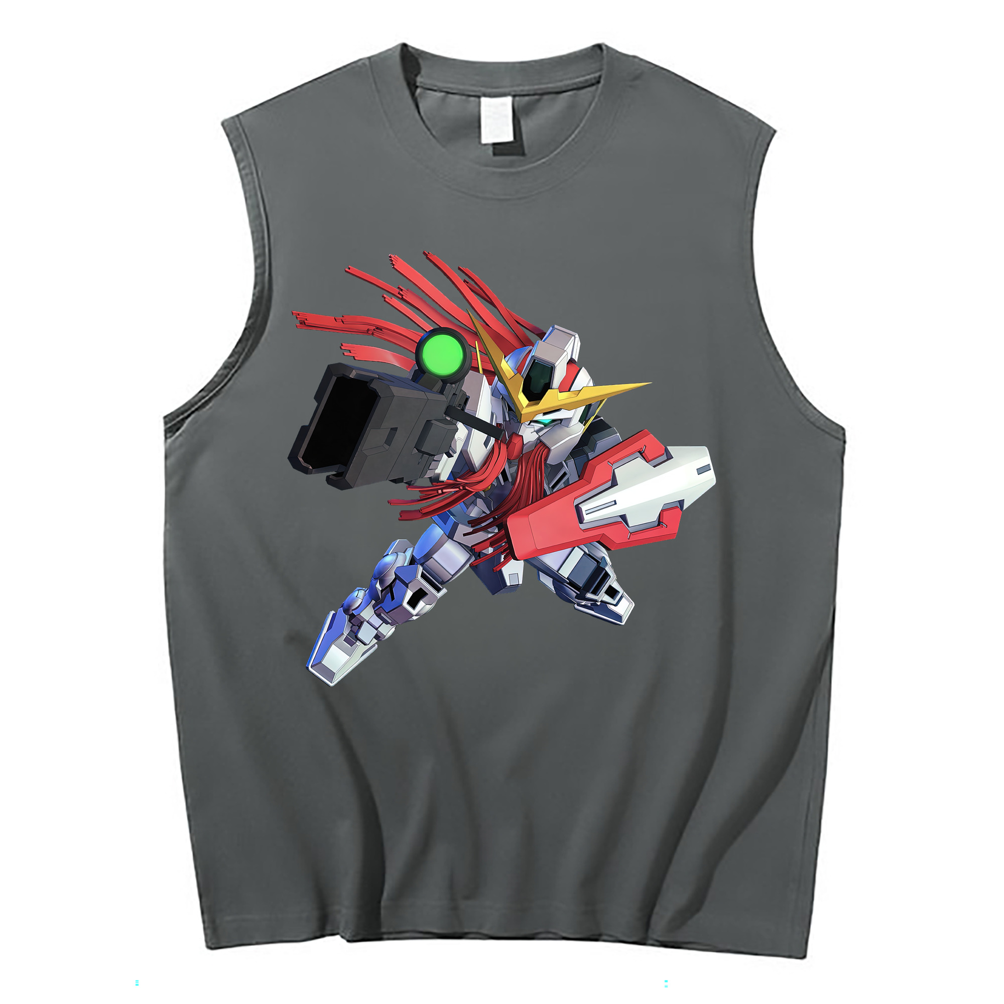 （画像用） 機動戦士ガンダム Mobile Suit Gundam コットン100％タンクトップ（フロントプリント）